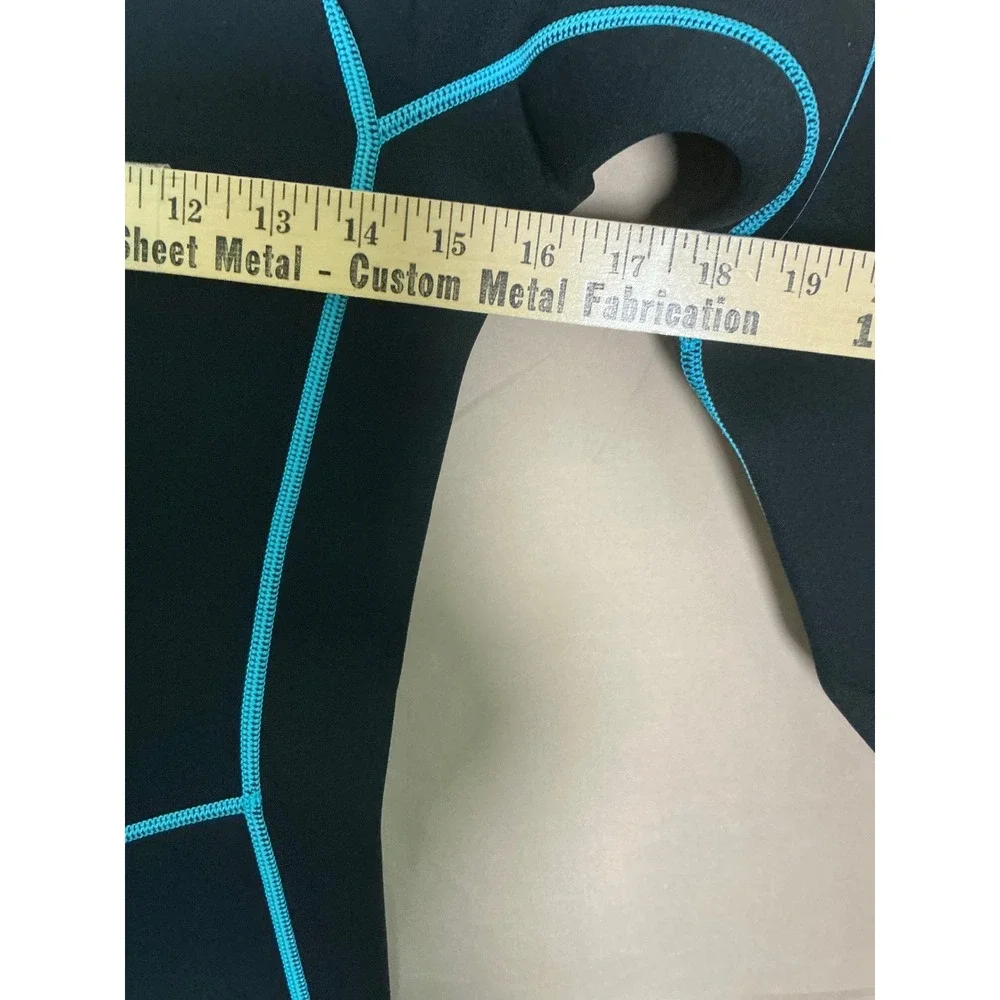 OMGear Wetsuit Kids Size 14 Black Aqua Excellent 3mm Neoprene Full Body Suit
